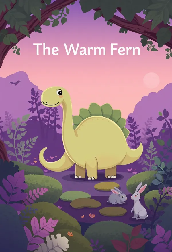 The Warm Fern Hollow — bedtime story cover
