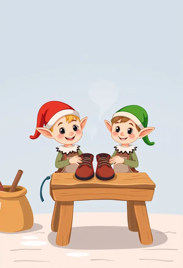 The Elves and the Shoemaker — bedtime story cover