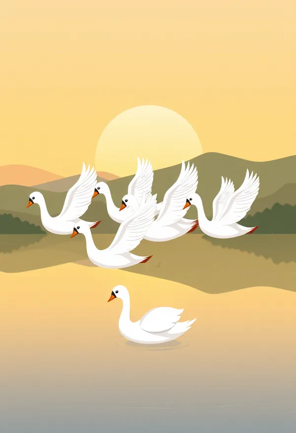 The Six Swans — bedtime story cover