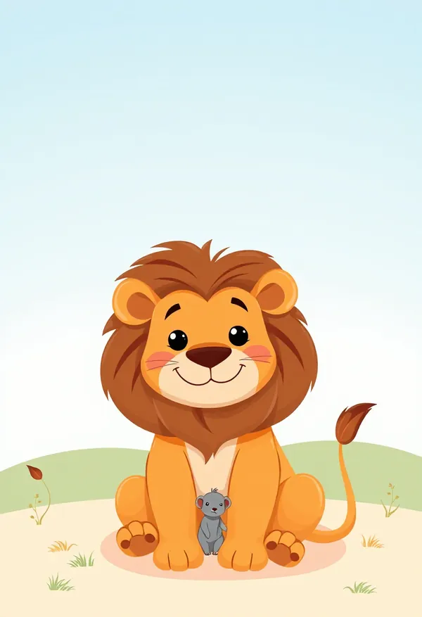 The Lion and the Mouse — bedtime story cover