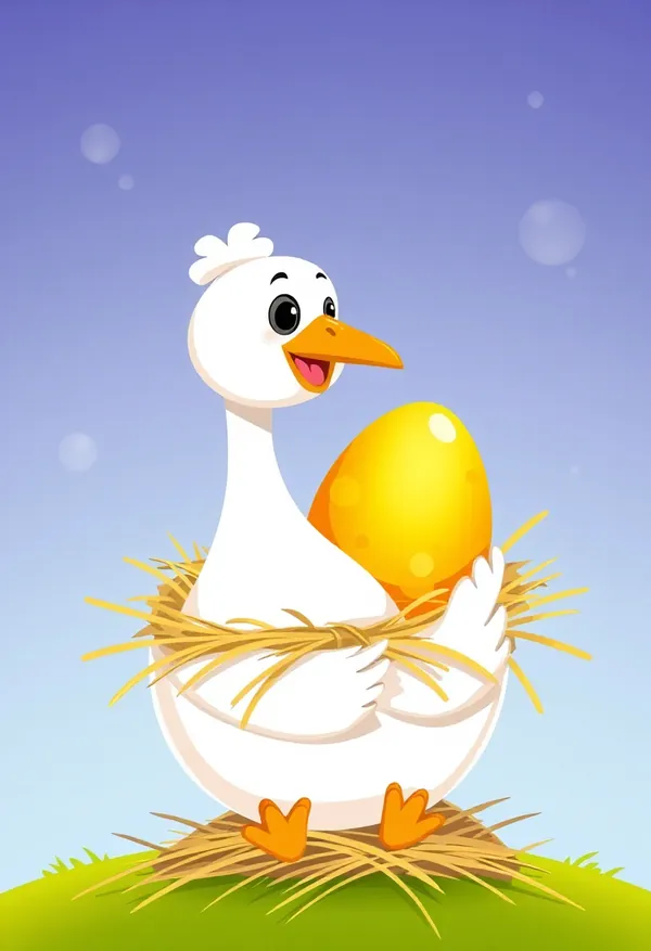 The Goose That Laid the Golden Eggs — bedtime story cover
