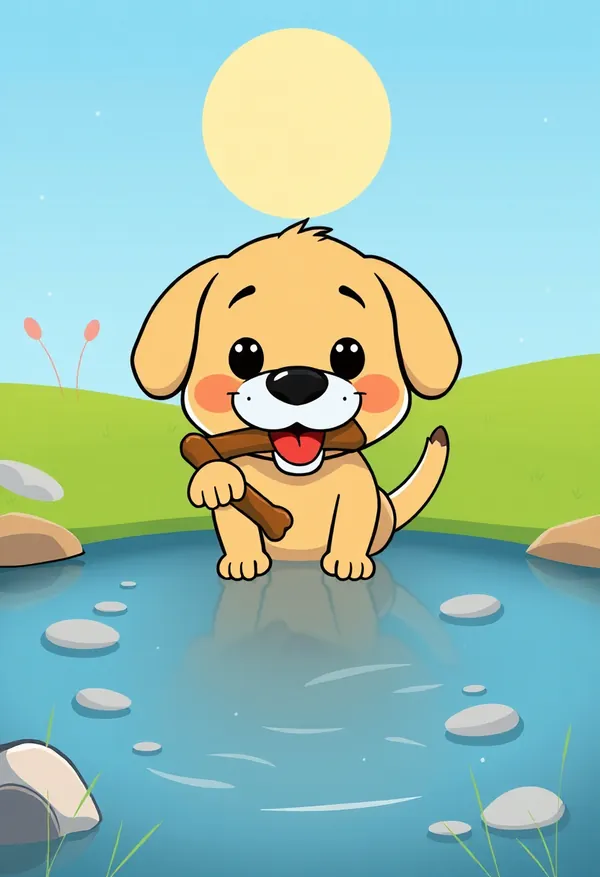 The Dog and His Reflection — bedtime story cover