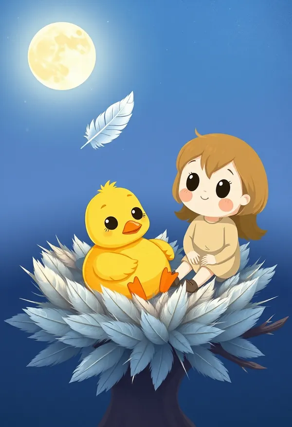 Ivy's Feather Boat — bedtime story cover