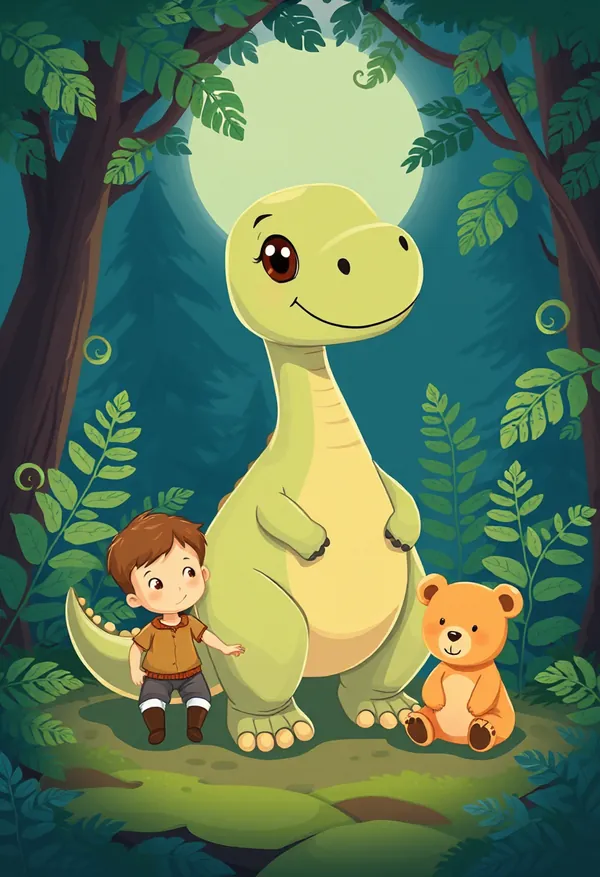 The Warm Hollow Under the Ferns — bedtime story cover