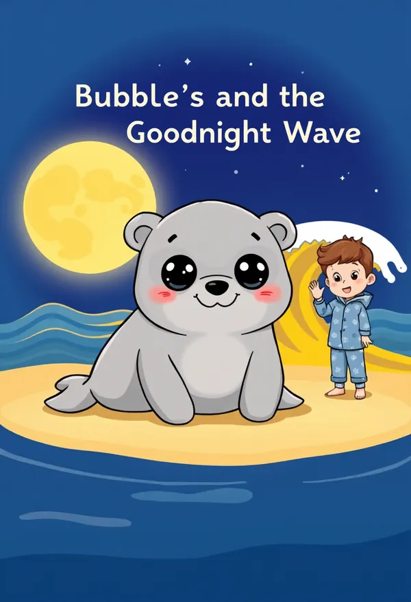 Storybook cover for Bubbles and the Goodnight Wave
