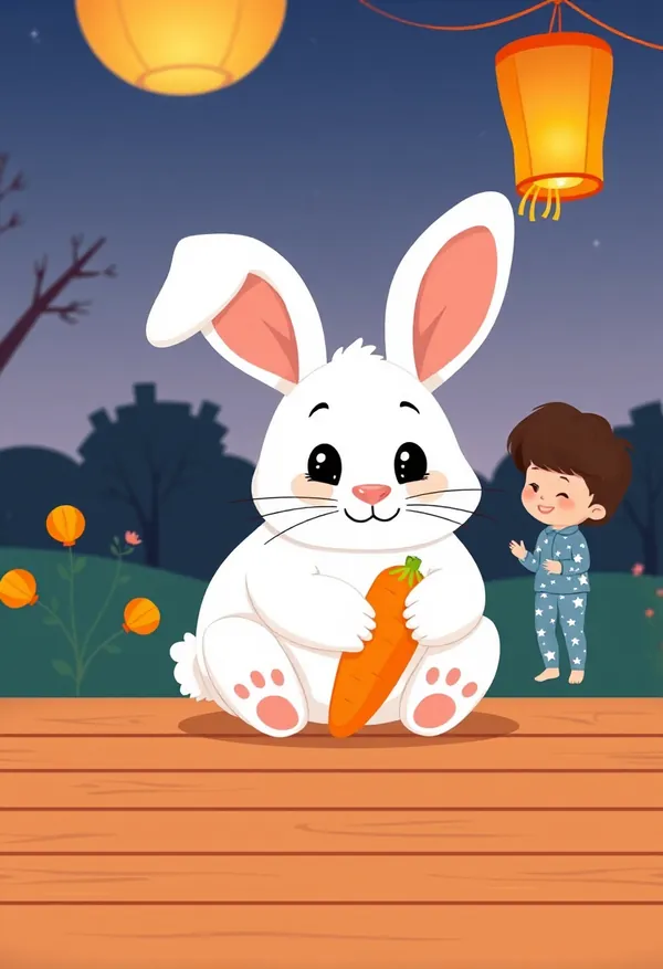 Storybook cover for Carrots and Lanterns